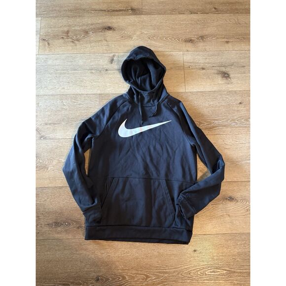 Men's NIke Training Therma-Fit Pullover Hoodie CU6238-010 BLACK Size Medium - Picture 1 of 3